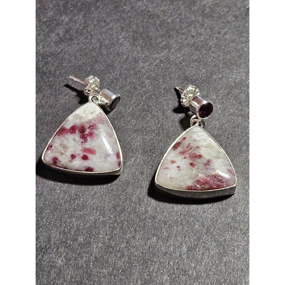 Jay King sterling silver tourmaline quartz earrings